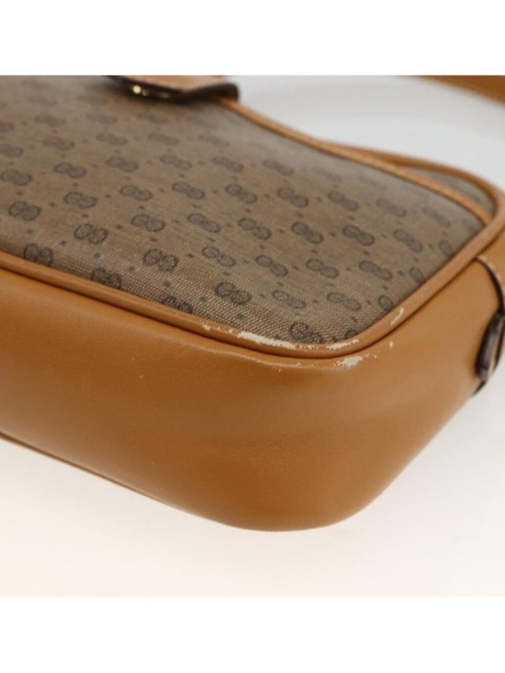 Authentic GUCCI Micro GG Supreme Shoulder Bag PVC Beige Gold 007 104 0098 - Picture 9 of 16